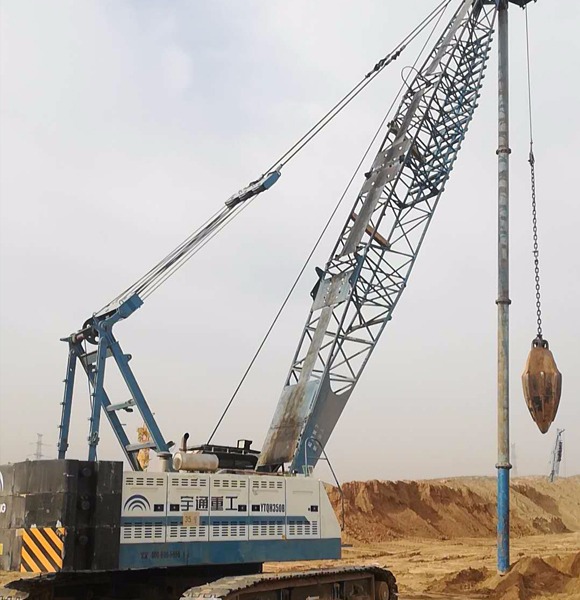 孔內(nèi)深層超強(qiáng)夯工法成樁全自動化設(shè)備